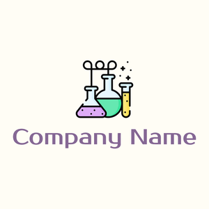 Chemistry logo on a Floral White background - Indústrias