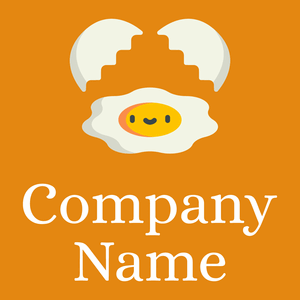 Egg logo on a Gamboge background - Agricultura