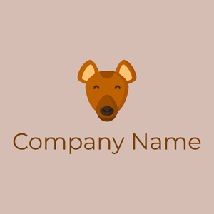 Hyena logo on a Wafer background - Animali & Cuccioli
