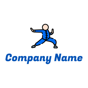 Kung fu on a White background - Sport