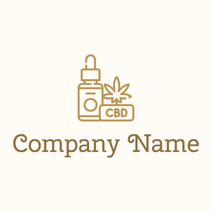 Cbd on a Floral White background - Abstract