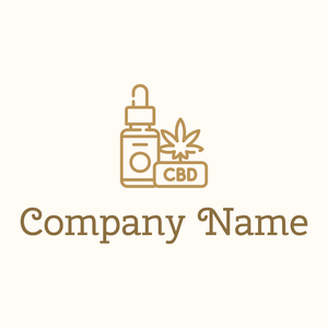 Cbd on a Floral White background - Abstracto