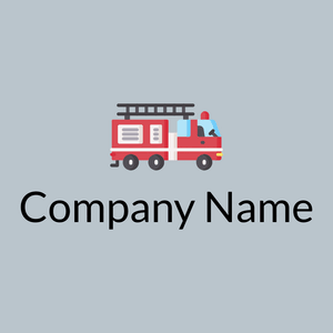 Fire truck on a Heather background - Seguridad