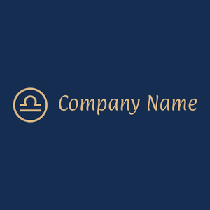 Libra logo on a Regal Blue background - Abstract