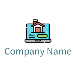 Real estate logo on a White background - Imóveis & Hipoteca