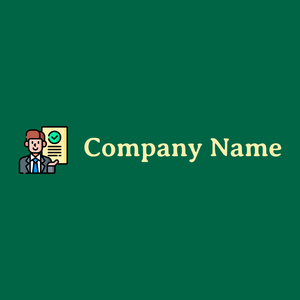 Consultant logo on a green background - Handel & Beratung