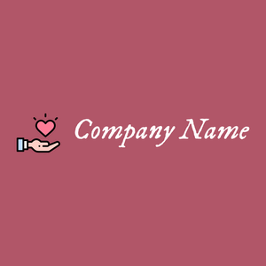 Heart logo on a Blush background - Abstracto
