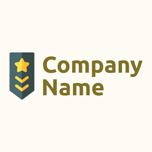 Military rank logo on a Floral White background - Automóveis & Veículos