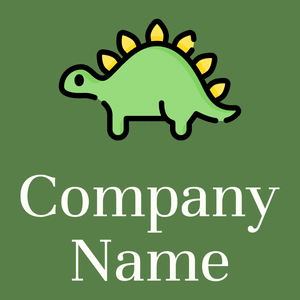 Stegosaurus logo on a Dingley background - Animales & Animales de compañía