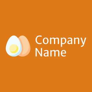 Egg logo on a Chocolate background - Agricultura