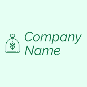 Grain logo on a Mint Cream background - Agriculture