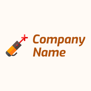 Laser pen logo on a Seashell background - Medical & Farmacia