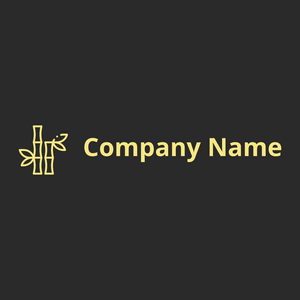 Bamboo logo on a Nero background - Medio ambiente & Ecología