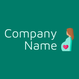 Maternity logo on a Pine Green background - Kinderen & Kinderopvang