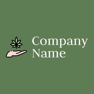 Cannabis logo on a Glade Green background - Medicina & Farmacia
