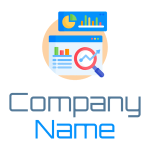 Dodger Blue Data analysis on a White background - Tecnología