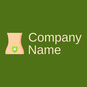 Hygiene logo on a Olive Drab background - Abstrakt