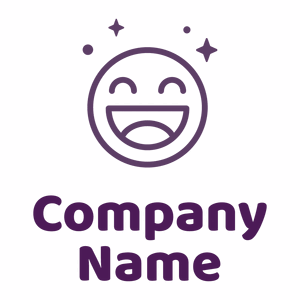 Smiley logo on a White background - Abstrait