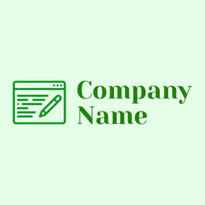 Copywriting logo on a Honeydew background - Entreprise & Consultant