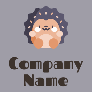 Hedgehog logo on a Spun Pearl background - Tiere & Haustiere