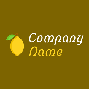 Lemon logo on a Olive background - Alimentos & Bebidas