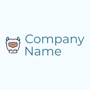 Horns Yeti logo on a Alice Blue background - Abstract