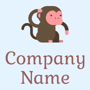 Monkey on a Alice Blue background - Tiere & Haustiere