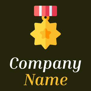 Medal on a Turtle Green background - Seguridad