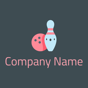Light Cyan Bowling pin on a Atomic background - Juegos & Entretenimiento