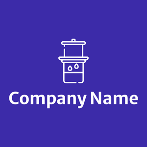 Vietnam drip logo on a Purple Heart background - Abstrato
