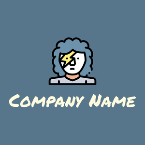 Heavy metal logo on a Kashmir Blue background - Arte & Intrattenimento