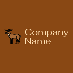 Deer on a Saddle Brown background - Animales & Animales de compañía