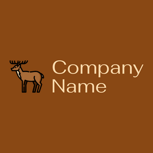 Deer on a Saddle Brown background - Dieren/huisdieren