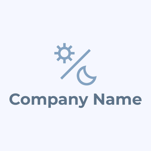 Day and night logo on a Ghost White background - Abstracto