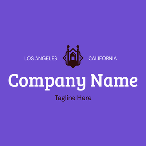 Logo mosque with city on mauve - Religione