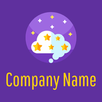 Medium Purple Dream on a Royal Purple background - Enfant & Garderie