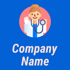 Doctor logo on a Navy Blue background - Medical & Farmacia