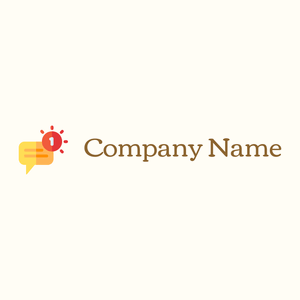 Text logo on a Floral White background - Comunicaciones
