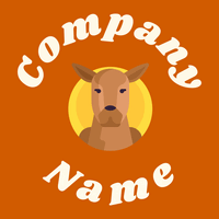 Kangaroo on a Tenne (Tawny) background - Animais e Pets