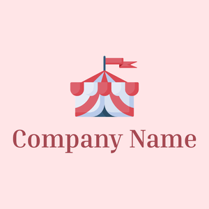 Roman Circus tent on a Misty Rose background - Arte & Intrattenimento