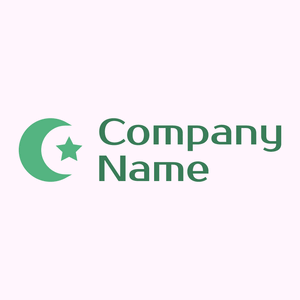 Muslim logo on a Lavender Blush background - Abstracto