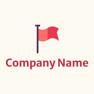 Amaranth Red flag on a Linen background - Empresa & Consultantes