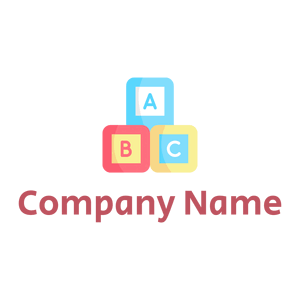 Light Sky Blue Abc block on a White background - Enfant & Garderie