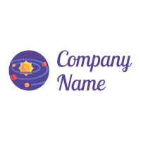 Rounded Milky way logo on a White background - Abstracto