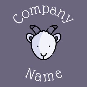 Goat logo on a Comet background - Animaux & Animaux de compagnie
