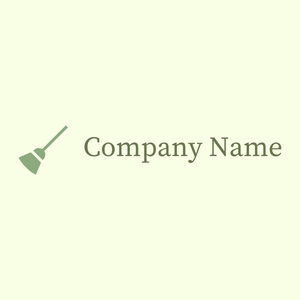 Broom logo on a Yellow background - Limpieza & Mantenimiento