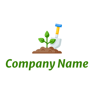 Gardening logo on a White background - Bloemist