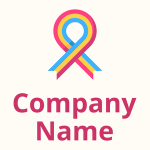 Ribbon logo on a Floral White background - Encontros & Relacionamentos