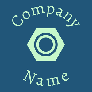 Nut logo on a Bahama Blue background - Costruzioni & Strumenti