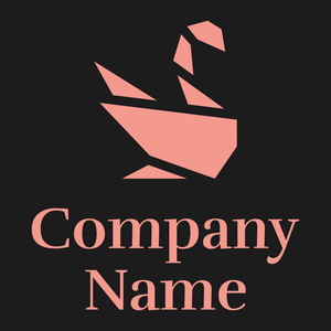 Swan logo on a Melanzane background - Animais e Pets
